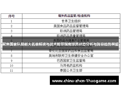 聚焦国家队最新大名单解读与战术前景指南球员状态分析与阵容趋势展望